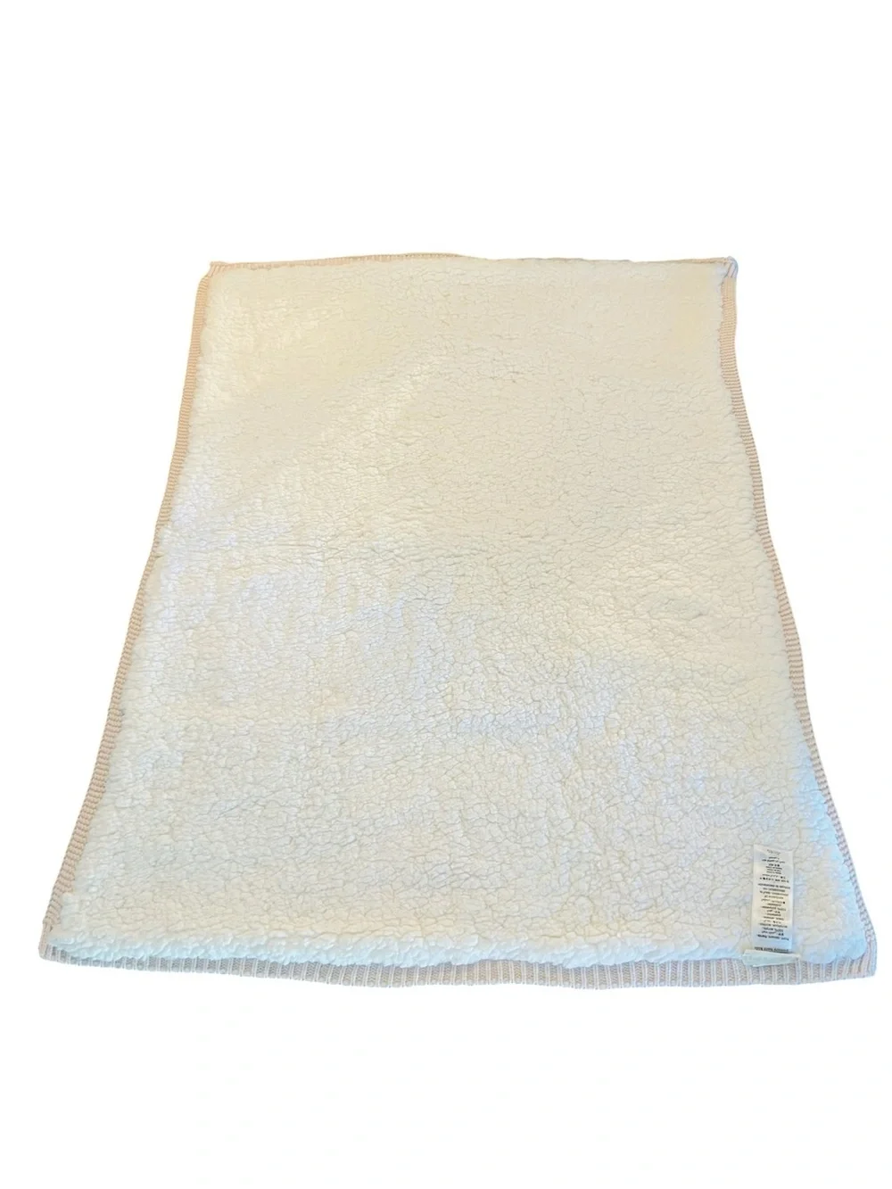 Pottery Barn Kids Pastel Patchwork Knit Baby Blanket - Pink, Cream, Gray, Yellow